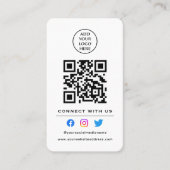 Folgen Sie der Prüfung, um mit unserem QR-Code Ihr Visitenkarte (Vorderseite)