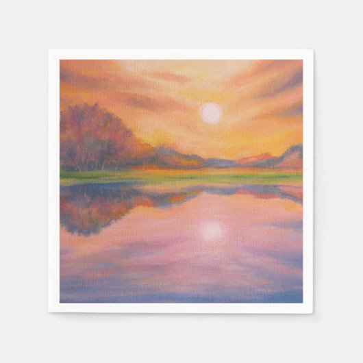 Folgen Sie der Sonne, folgen Sie Ihren Träumen Serviette (Vorderseite)