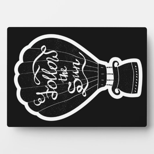 Folgen Sie der Sonne Fotoplatte (Vorderseite)