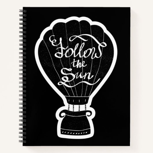 Folgen Sie der Sonne Notizbuch (Vorderseite)