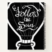 Folgen Sie der Sonne Notizbuch (Rückseite)