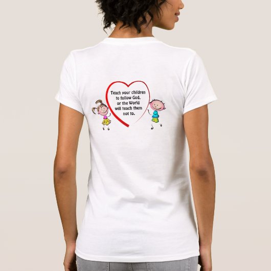 Folgen Sie Gott T - Shirt (Rückseite)