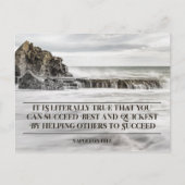 Folgen Sie gut und am schnellsten Postkarte (Vorderseite)