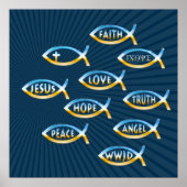 Folgen Sie ihm | Christlich Inspiration Poster (Vorne)