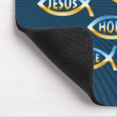 Folgen Sie ihm | Christliche Gemeinschaft Mousepad (Ecke)