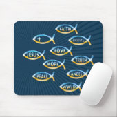 Folgen Sie ihm | Christliche Gemeinschaft Mousepad (Mit Mouse)