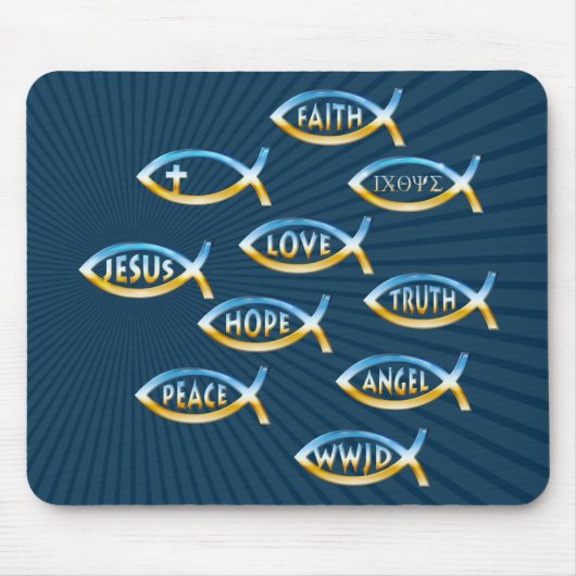 Folgen Sie ihm | Christliche Gemeinschaft Mousepad (Vorne)