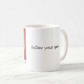 Folgen Sie Ihrem Aussenseiter Kaffeetasse (VorderseiteRechts)