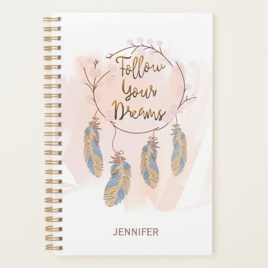 Folgen Sie Ihrem Dreams Dreamcatcher Personalisier Planer (Vorderseite)
