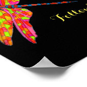 Folgen Sie Ihrem Dreams-Slogan Dragonfly Neonroom Poster (Ecke)