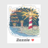 Folgen Sie Ihrem eigenen Licht Aufkleber (Blatt)