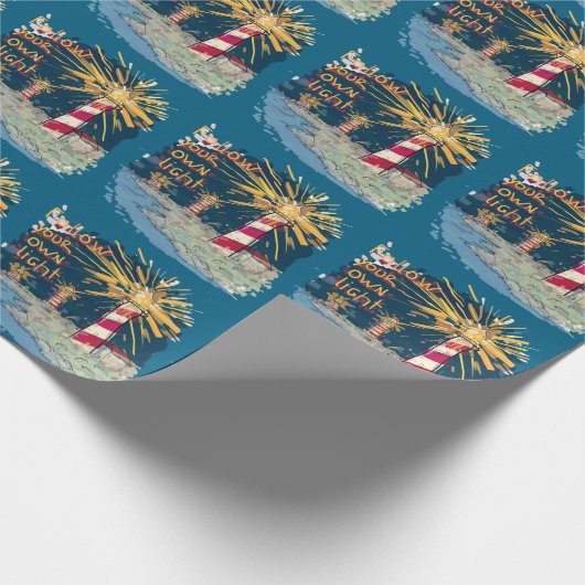 Folgen Sie Ihrem eigenen Licht Geschenkpapier (Ecke)