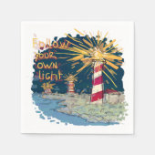 Folgen Sie Ihrem eigenen Licht Serviette (Vorderseite)