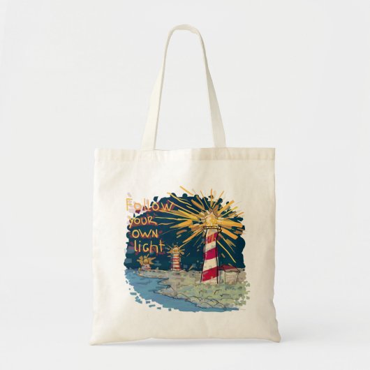 Folgen Sie Ihrem eigenen Licht Tragetasche (Vorne)