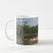 Folgen Sie Ihrem eigenen Weg Wüste Wanderweg Foto Kaffeetasse (Links)