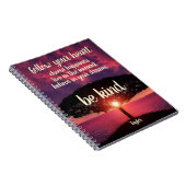 Folgen Sie Ihrem Herz be kind Dream Beach Name Spi Notizblock (Rechte Seite)