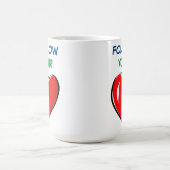 FOLGEN SIE IHREM HERZ KAFFEETASSE (Mittel)