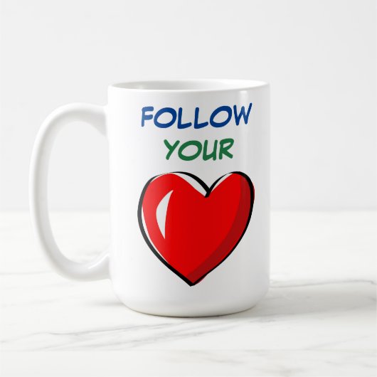 FOLGEN SIE IHREM HERZ KAFFEETASSE (Links)