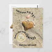 Folgen Sie Ihrem Herz nur Kompass, den Sie benötig Postkarte (Vorne/Hinten)