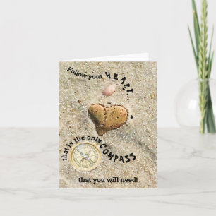 Folgen Sie Ihrem Herz nur Kompass, den Sie Karte b