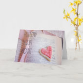 Folgen Sie Ihrem Herz| Shakespeare Liebe Grußkarte Karte (Gelbe Blume)