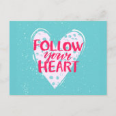 Folgen Sie Ihrem Herzen 2 Postkarte (Vorderseite)