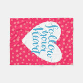 Folgen Sie Ihrem Herzen 3 Fleecedecke (Vorderseite (Horizontal))