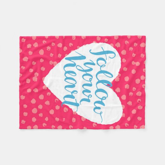 Folgen Sie Ihrem Herzen 3 Fleecedecke (Vorderseite (Horizontal))