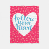 Folgen Sie Ihrem Herzen 3 Fleecedecke (Vorderseite)