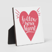 Folgen Sie Ihrem Herzen Fotoplatte (Vorderseite)