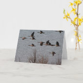 Folgen Sie Ihrem Herzen - Gänsen Karte (Gelbe Blume)