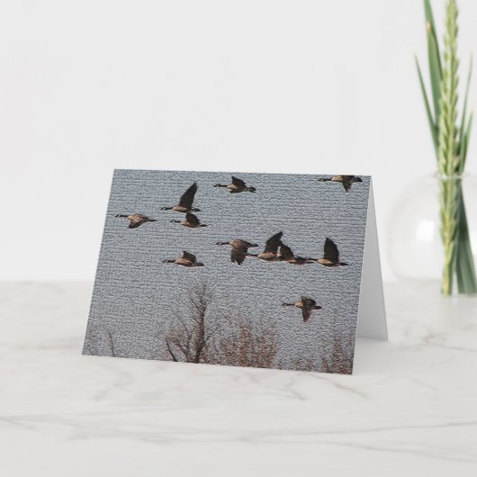 Folgen Sie Ihrem Herzen - Gänsen Karte (Vorderseite)