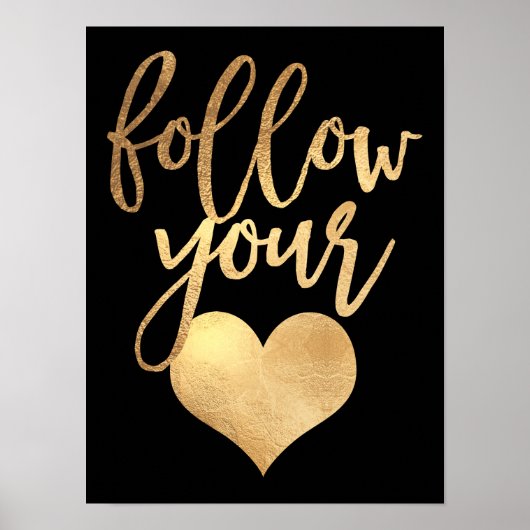 Folgen Sie Ihrem Herzen, Imitate Gold Foil Poster (Vorne)