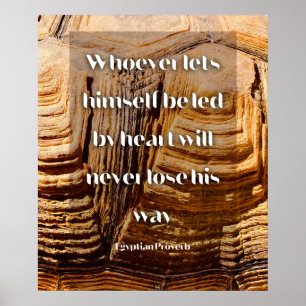 Folgen Sie Ihrem Herzen Inspiration ägyptisches Sp Poster