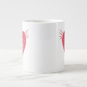 Folgen Sie Ihrem Herzen Jumbo-Tasse (Vorderseite)