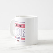 Folgen Sie Ihrem Herzen Kaffeetasse (Vorderseite Links)