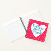 Folgen Sie Ihrem Herzen Notizbuch (Innenseite)