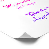 Folgen Sie Ihrem Herzen Poster (Ecke)