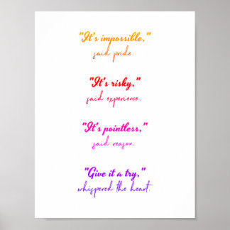 Folgen Sie Ihrem Herzen Poster