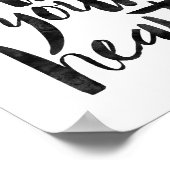 Folgen Sie Ihrem Herzen Poster (Ecke)