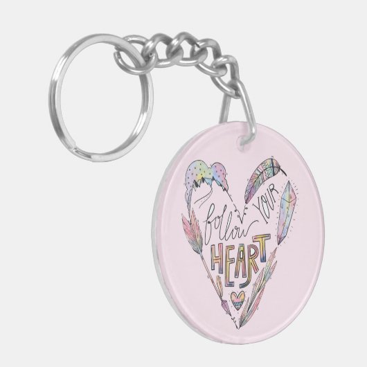 Folgen Sie Ihrem Herzen Schlüsselanhänger (Vorderseite links)