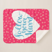 Folgen Sie Ihrem Herzen Sherpadecke (Vorderseite (Horizontal))