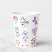 Folgen Sie Ihrem inneren Sparkle Unicorn Pappbecher (Vorderseite)