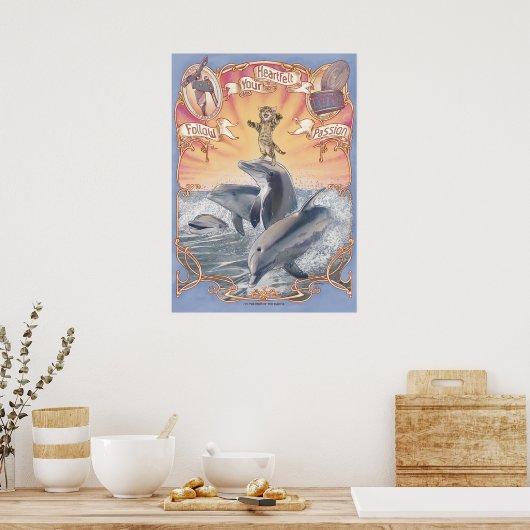 Folgen Sie Ihrem Mitgefühl Poisson Poster (Küche)