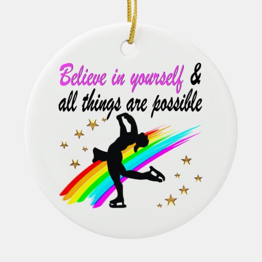 FOLGEN SIE IHREM SKATEN-FESTPLATTEN-DESIGN KERAMIKORNAMENT (Vorne)