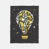 Folgen Sie Ihrem Traum-Ballon Fleecedecke (Vorderseite)