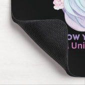 Folgen Sie Ihrem Traum wie ein Einhorn-Zauber Mousepad (Ecke)