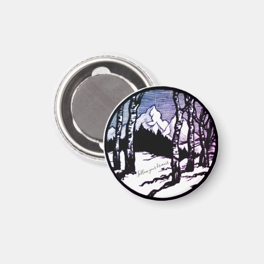 Folgen Sie Ihrem Traumabenteuer Magnet (Vorderseite/Rückseite)