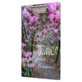 Folgen Sie Ihrem traumhaften Zitat-Garten-Pfad Klemmbrett (Links)