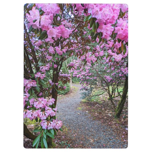 Folgen Sie Ihrem traumhaften Zitat-Garten-Pfad Klemmbrett (Rückseite)